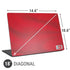 Denmark Soccer Flag Universal Laptop 18in (14.6 x 10.6in) Skin